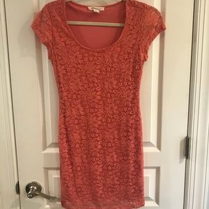 Salmon lace dress from forever21